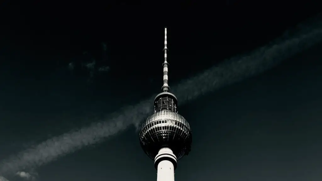 Fernsehenturm, Berlin in black an white